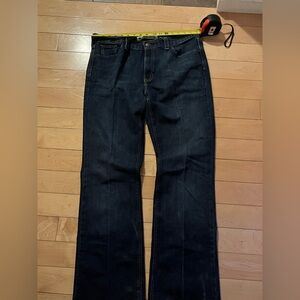Low rise bootcut jeans